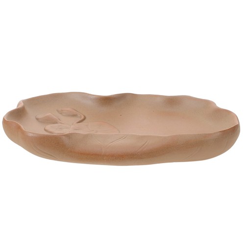 Coffee ceramic plant saucer - coffee,