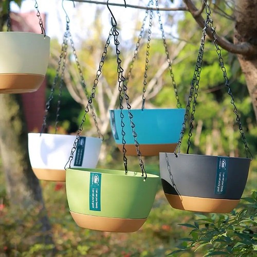 Hanging plant pot self - plant,