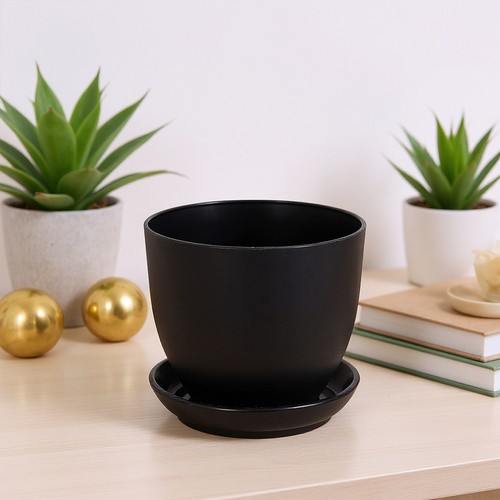 12pcs plastic plant pots with - plant,