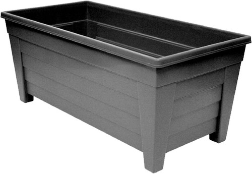 Pack black grow troughs 55cm - 2,