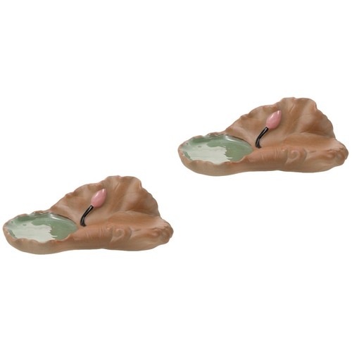 2pcs lotus leaf ceramic - leaf,
