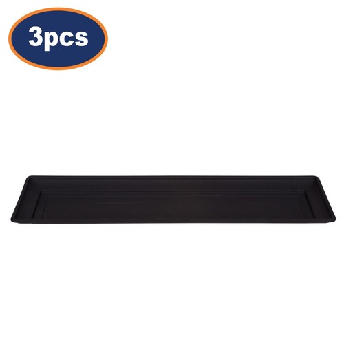 3pcs 57cm planter saucer black - 57cm,