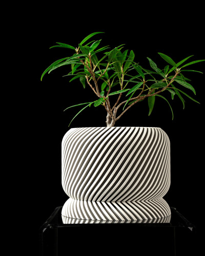 Slant planter pot - slant,